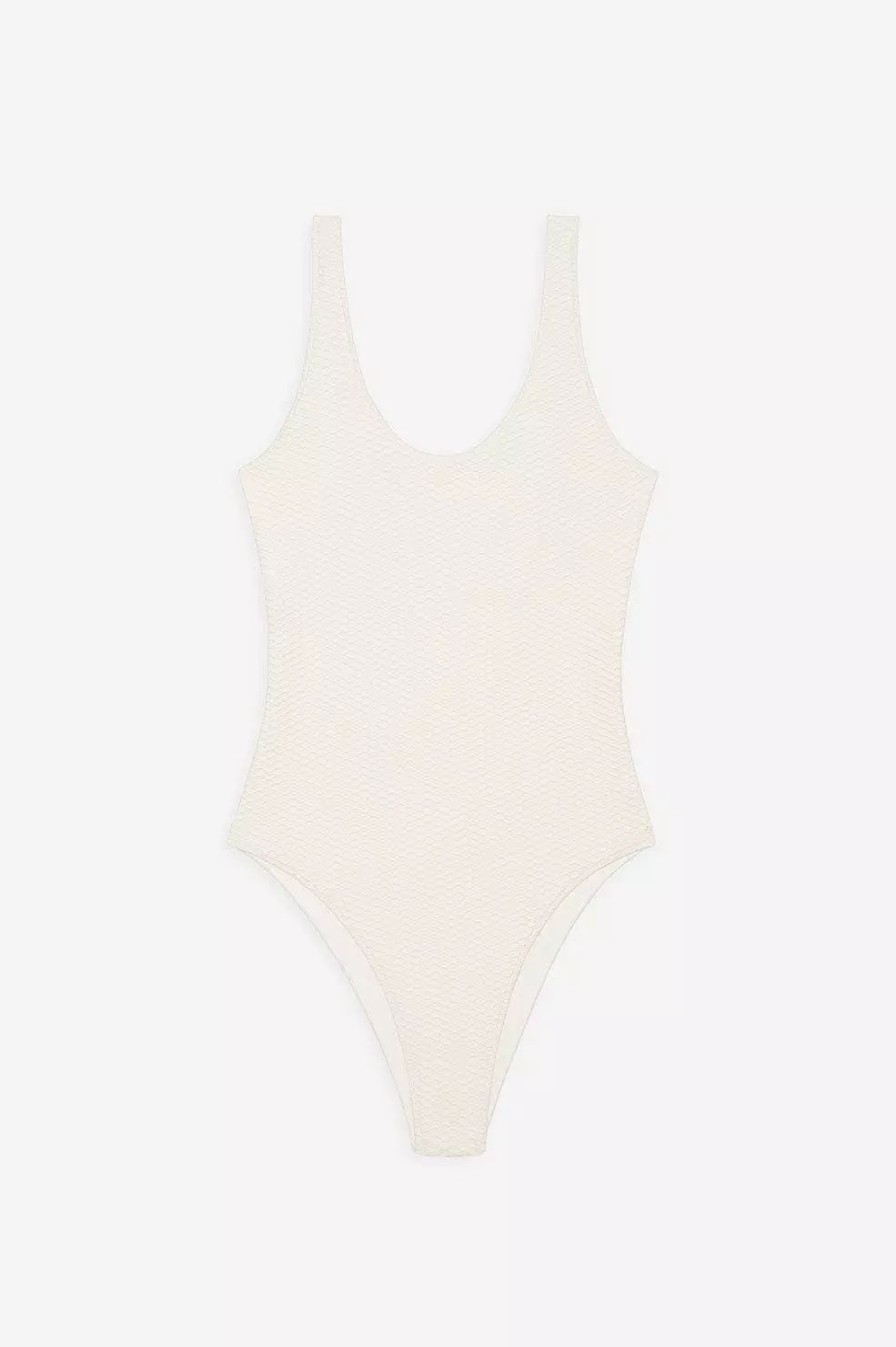 Swimwear * | Anine Bing Jace One Piece Cream