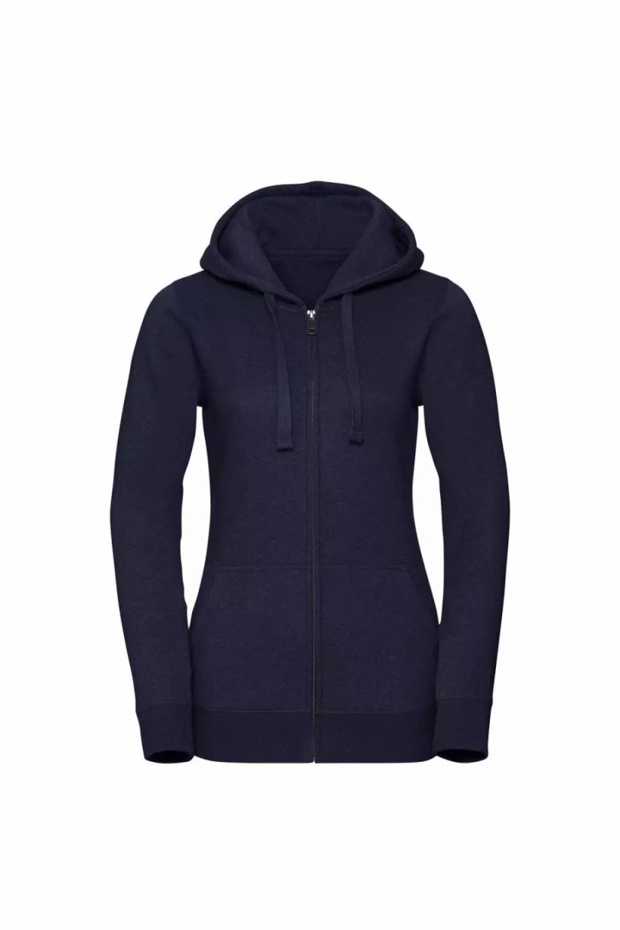 Sweatshirts & Sweaters * | Russell Womens/Ladies Authentic Zipped Hoodie ( ) Indigo Melange