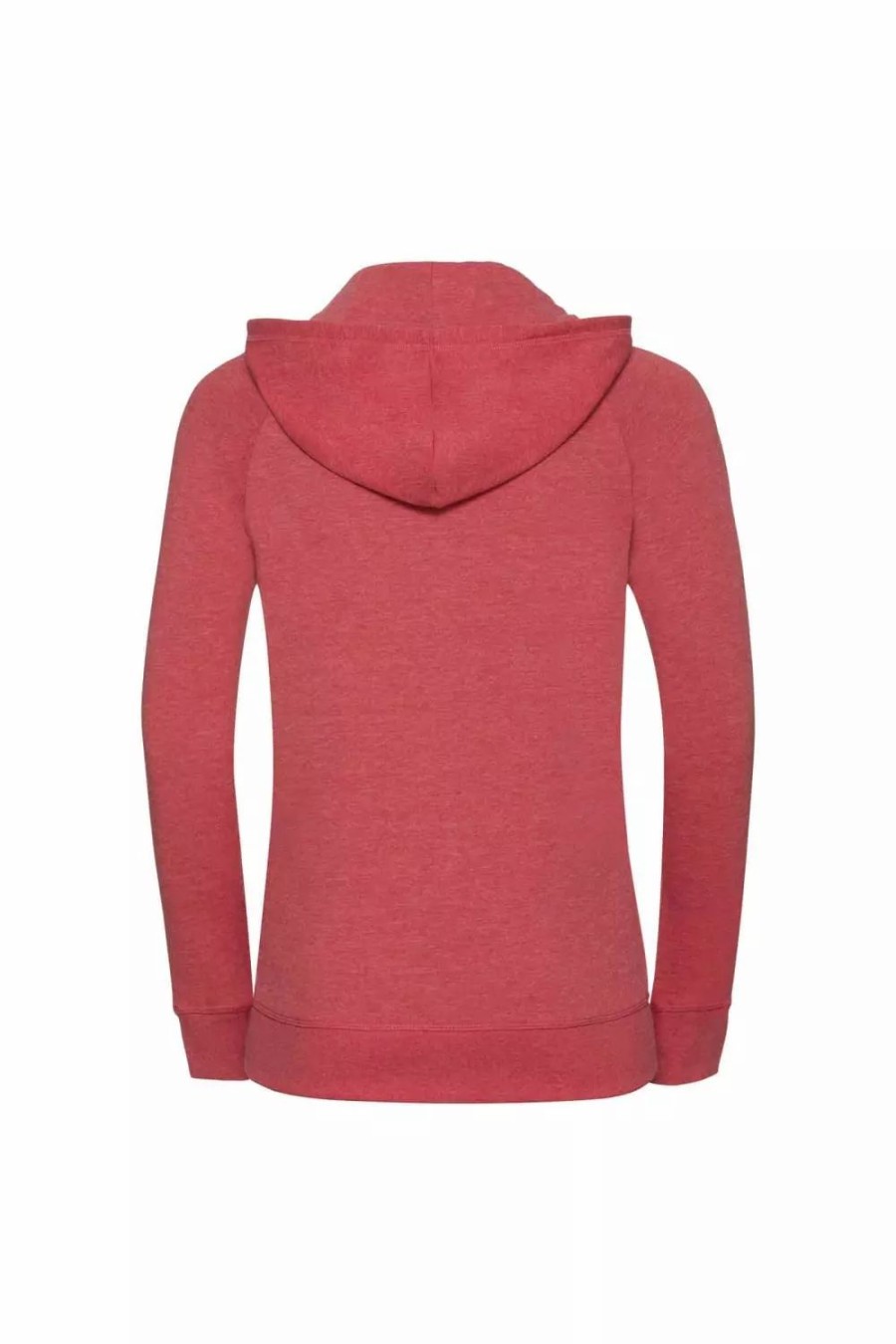 Sweatshirts & Sweaters * | Russell Womens/Ladies Hd Zipped Hood Sweatshirt ( ) Red Marl