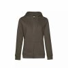 Sweatshirts & Sweaters * | B&C B&C Womens/Ladies Queen Hoodie ( ) Khaki Green