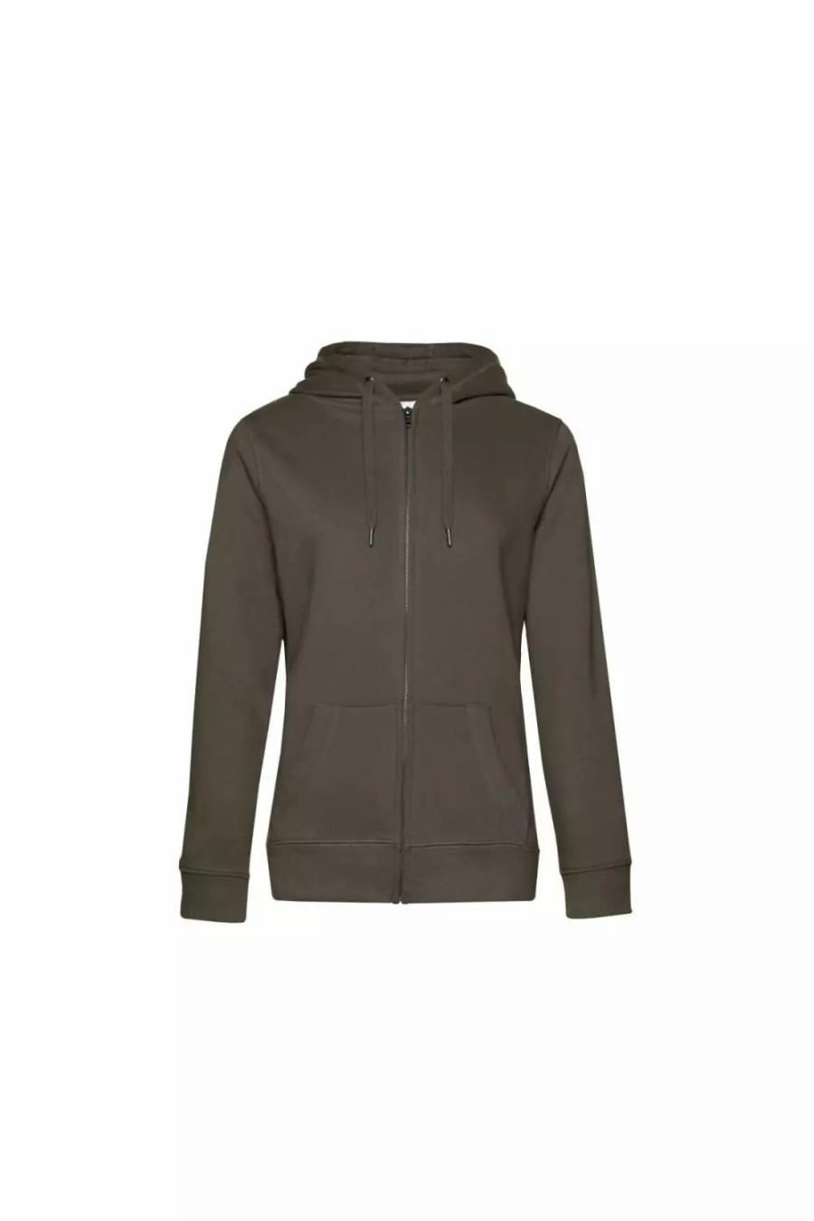 Sweatshirts & Sweaters * | B&C B&C Womens/Ladies Queen Hoodie ( ) Khaki Green