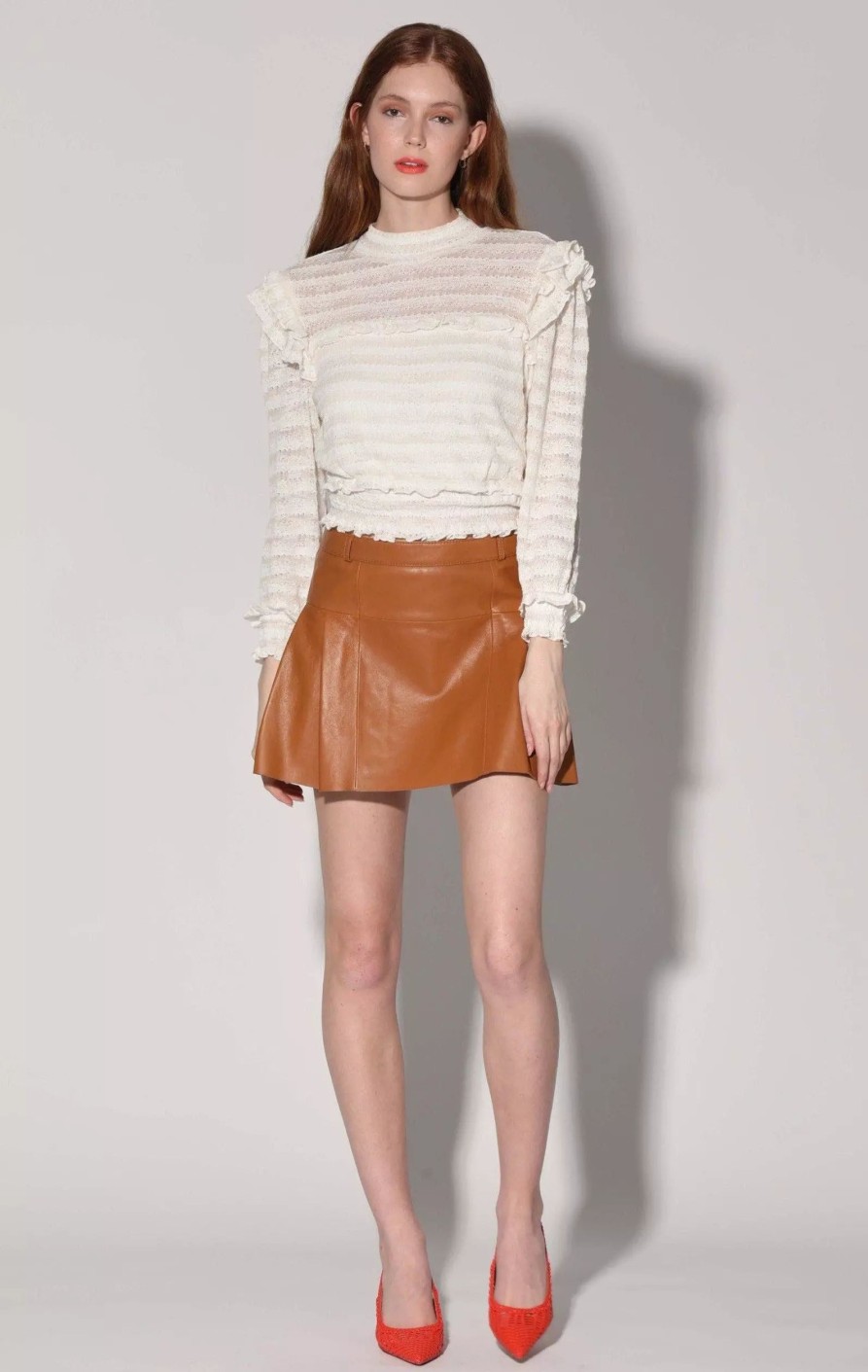 Skirts * | Walter Baker Izzie Skirt, Camel