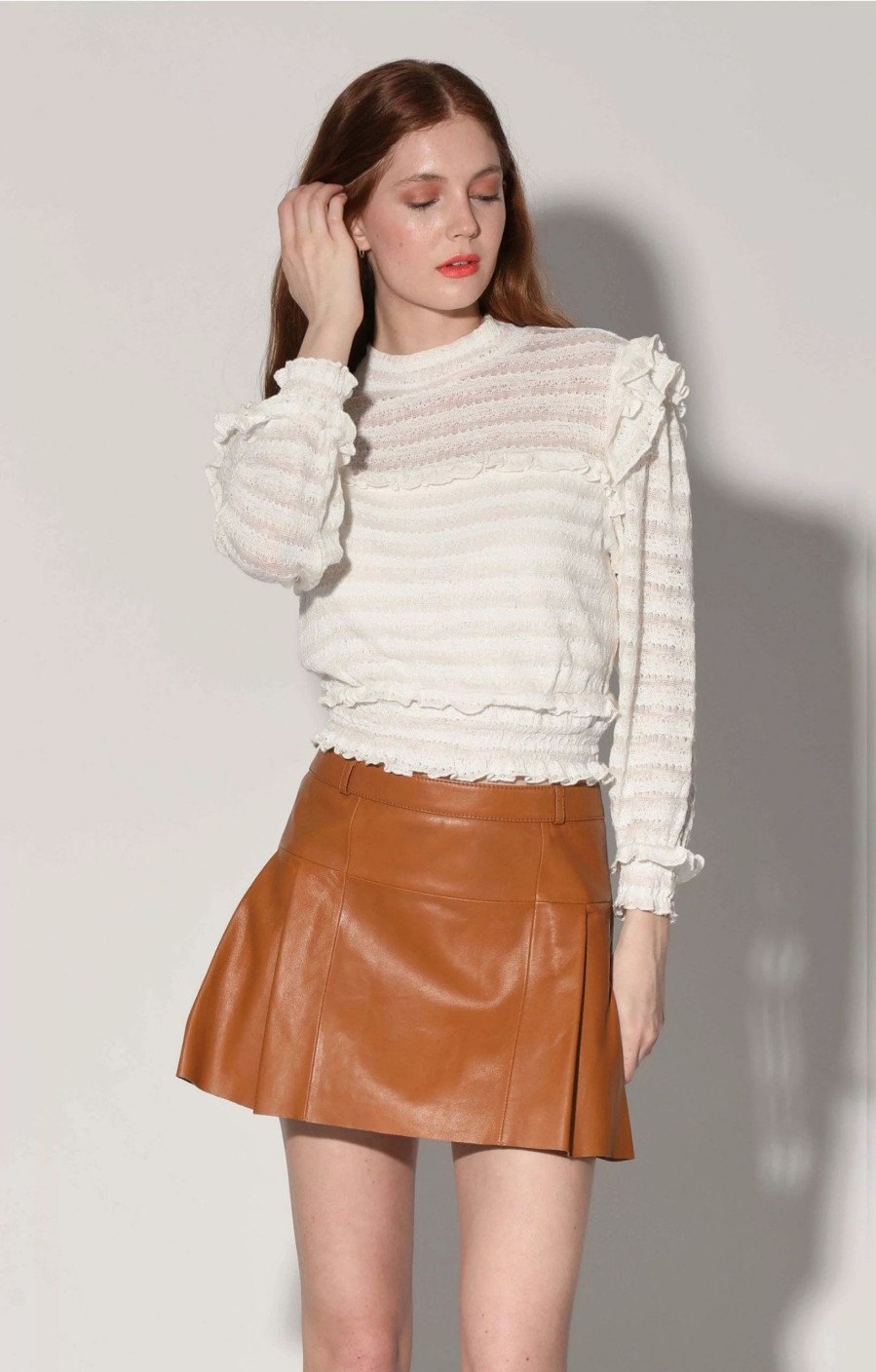 Skirts * | Walter Baker Izzie Skirt, Camel