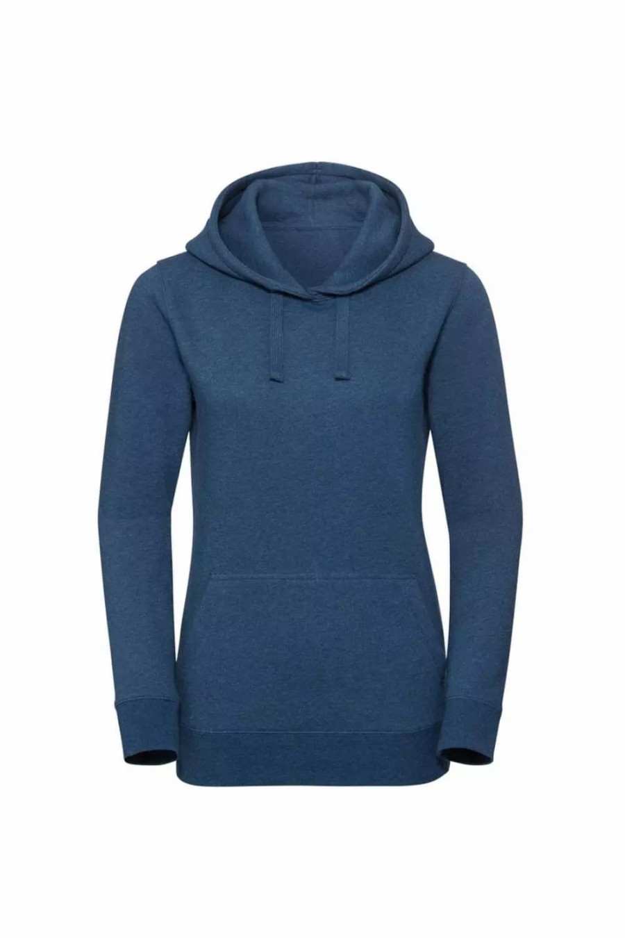 Sweatshirts & Sweaters * | Russell Ladies Authentic Melange Hoodie ( ) Ocean Melange