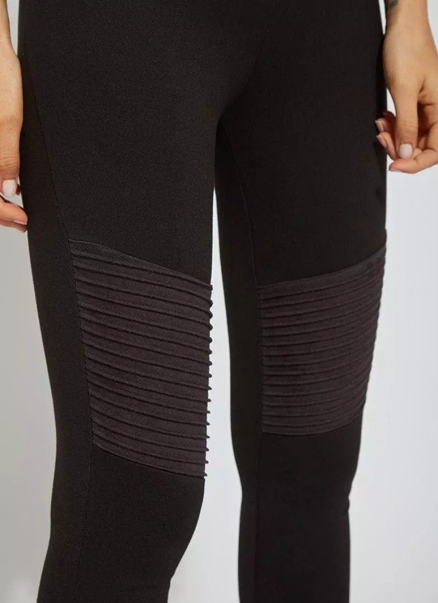 Bottoms * | Lysse Bonfire Moto Legging Black