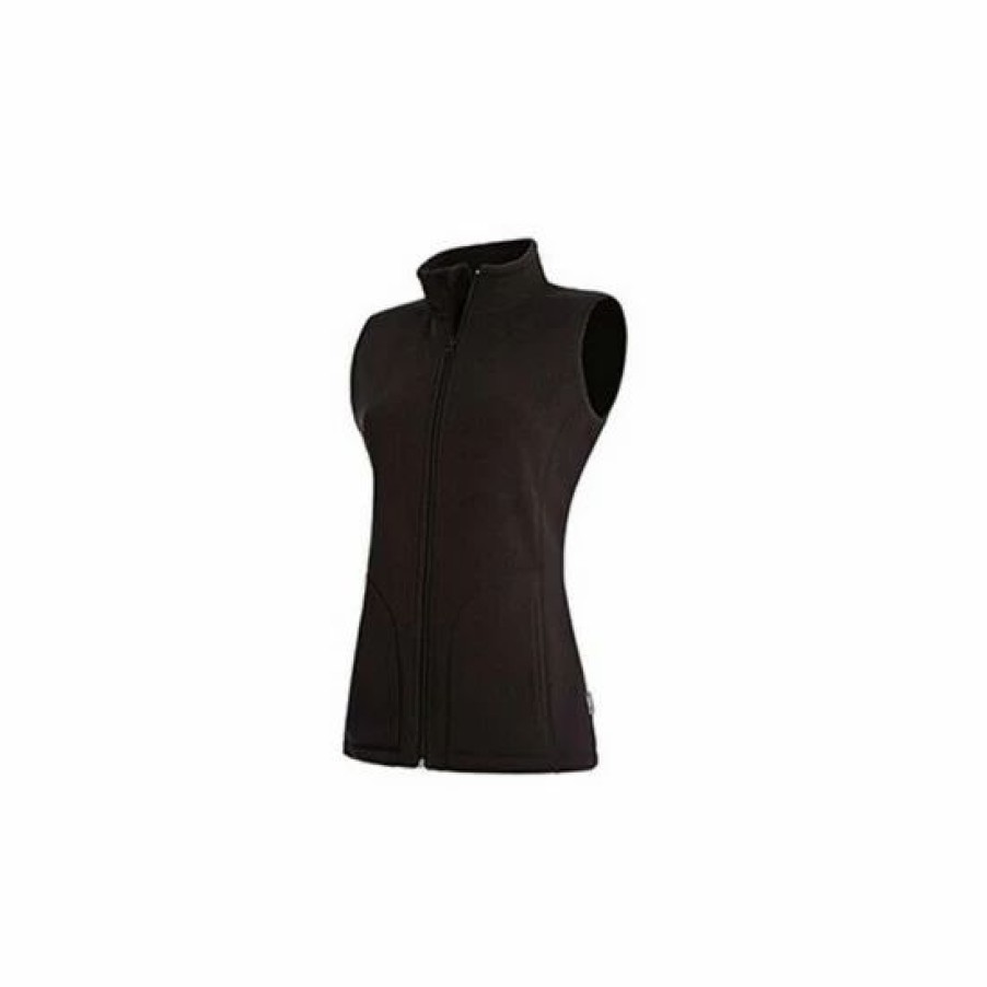 Sweatshirts & Sweaters * | Stedman Active Womens/Ladies Active Fleece Gilet ( ) Sweatshirts & Sweaters Black Opal