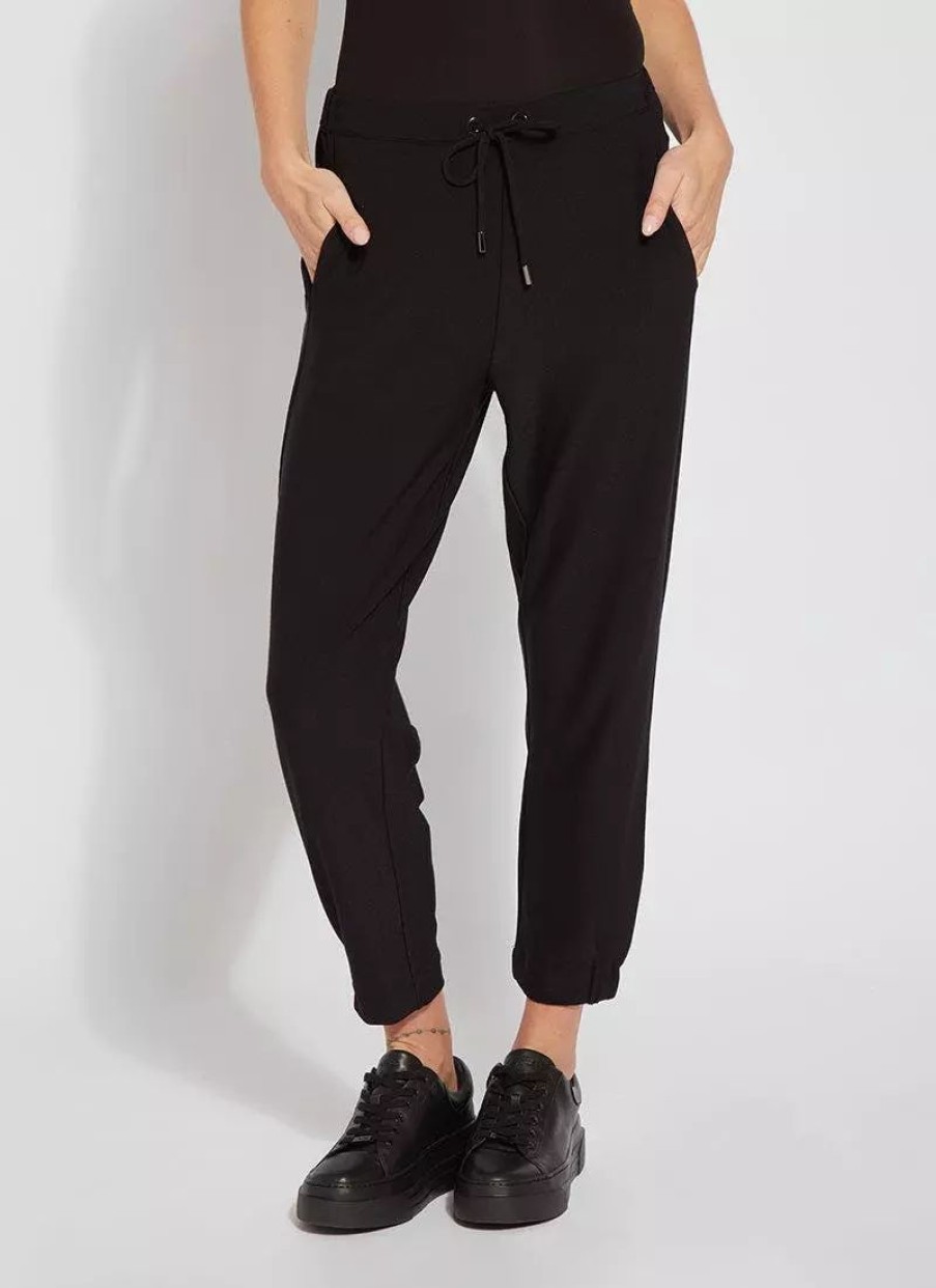 Bottoms * | Lysse Julia Crop Jogger 25 Inseam Black