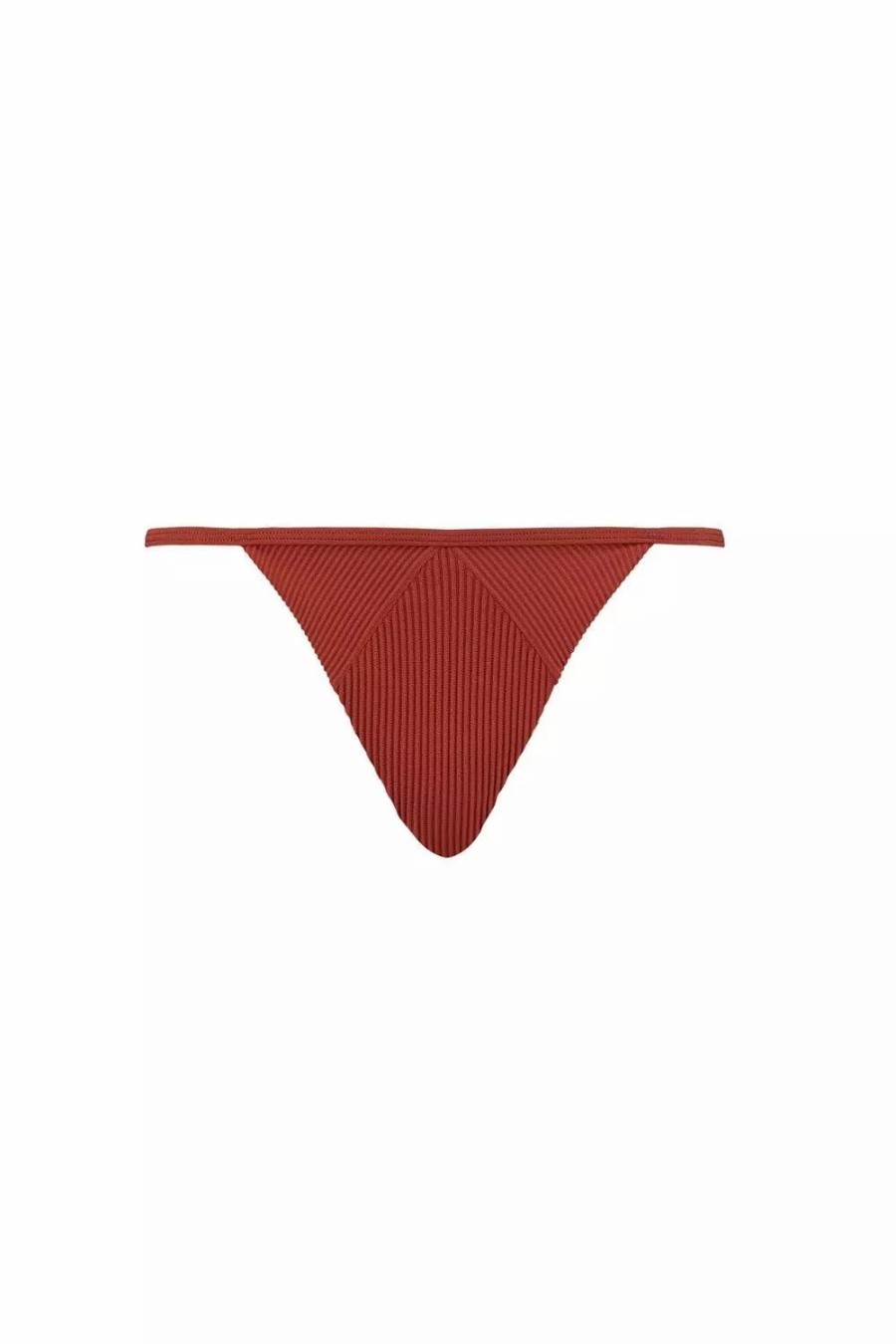 Swimwear * | Puma Womens/Ladies Tanga Ribbed Bikini Bottoms Brown