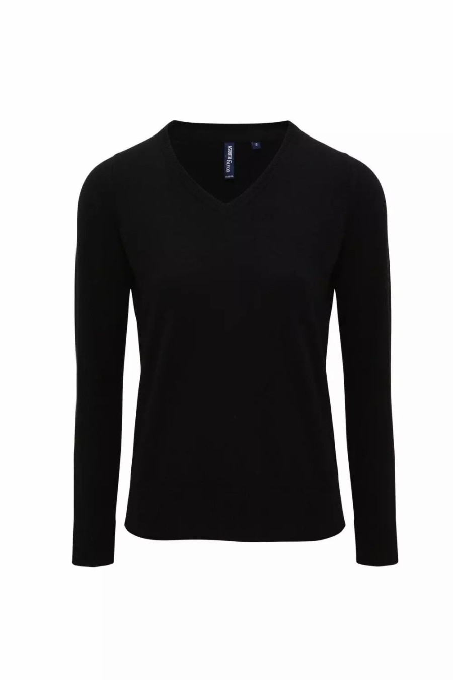 Sweatshirts & Sweaters * | Asquith & Fox Womens/Ladies V-Neck Sweater Black