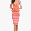 Skirts * | Sachin & Babi Carson Knit Skirt Pink / Orange