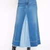 Skirts * | Noend Denim Replay Upcycled Maxi Skirt Light Indigo