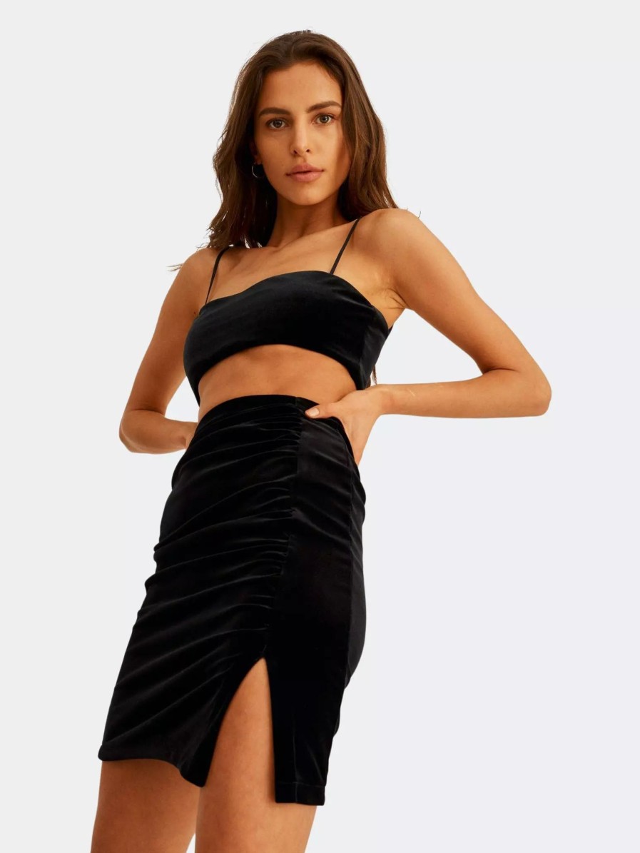 Bottoms * | Undress Code Milk And Honey Skirt Black