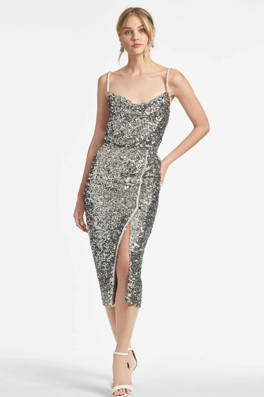 Skirts * | Sachin & Babi Talisa Skirt Silver Sequins