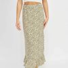 Skirts * | Emory Park Kayla Midi Skirt Green Floral