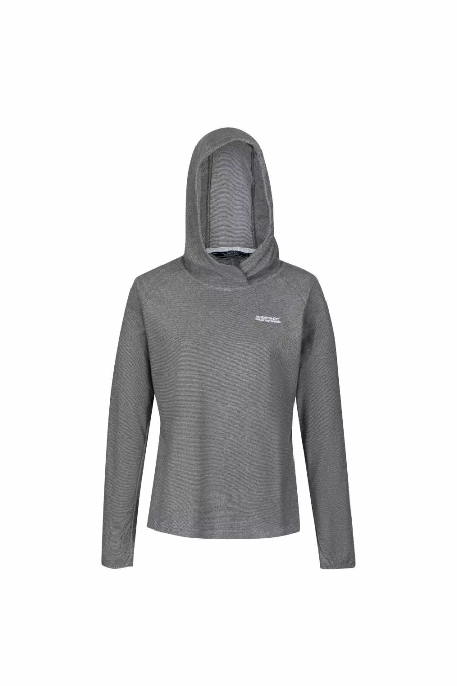 Sweatshirts & Sweaters * | Regatta Womens/Ladies Montes Lightweight Hoodie Light Steel/Black