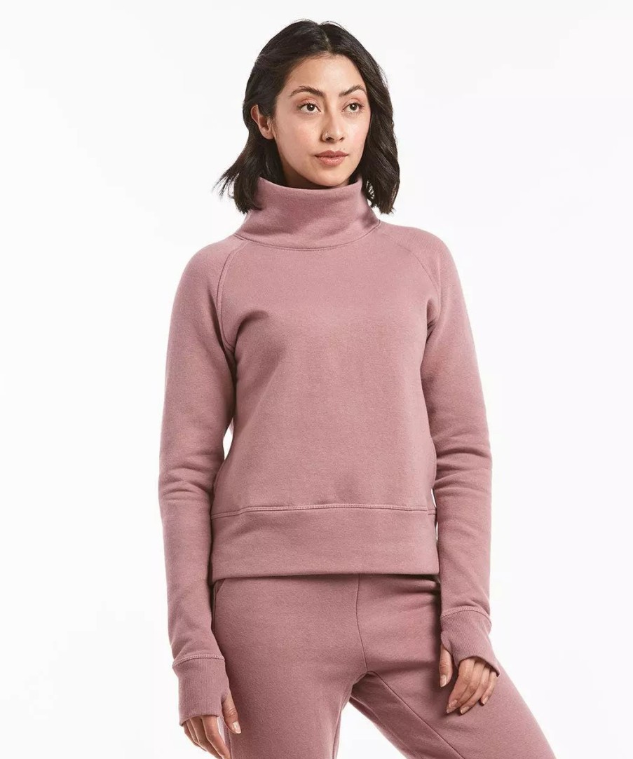 Sweatshirts & Sweaters * | Public Rec Luxe Fleece Pullover | Women'S Mauve