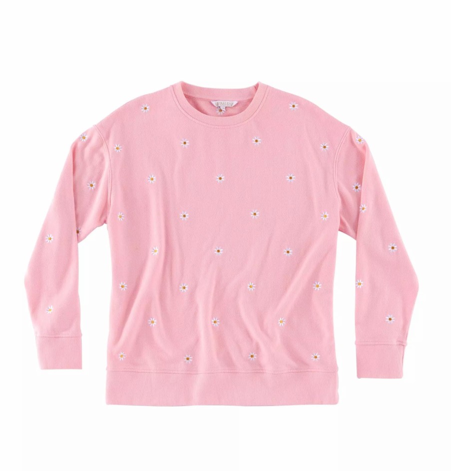 Sweatshirts & Sweaters * | Shiraleah Daisy Sweatshirt Pink