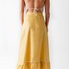 Skirts * | Miguelina Marika Linen Skirt Turmeric