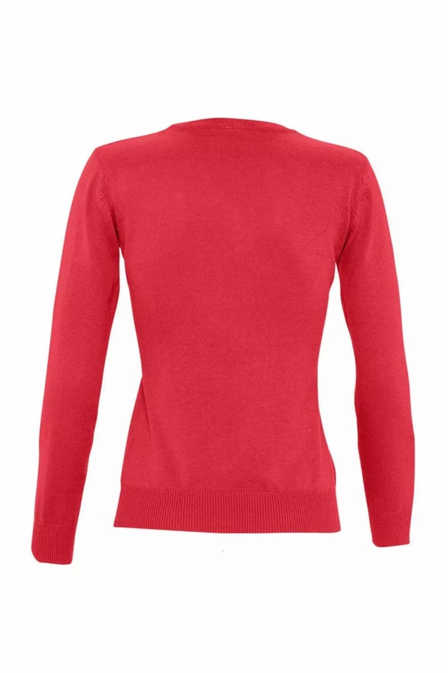 Sweatshirts & Sweaters * | Sols Womens/Ladies Galaxy V Neck Sweater ( ) Red