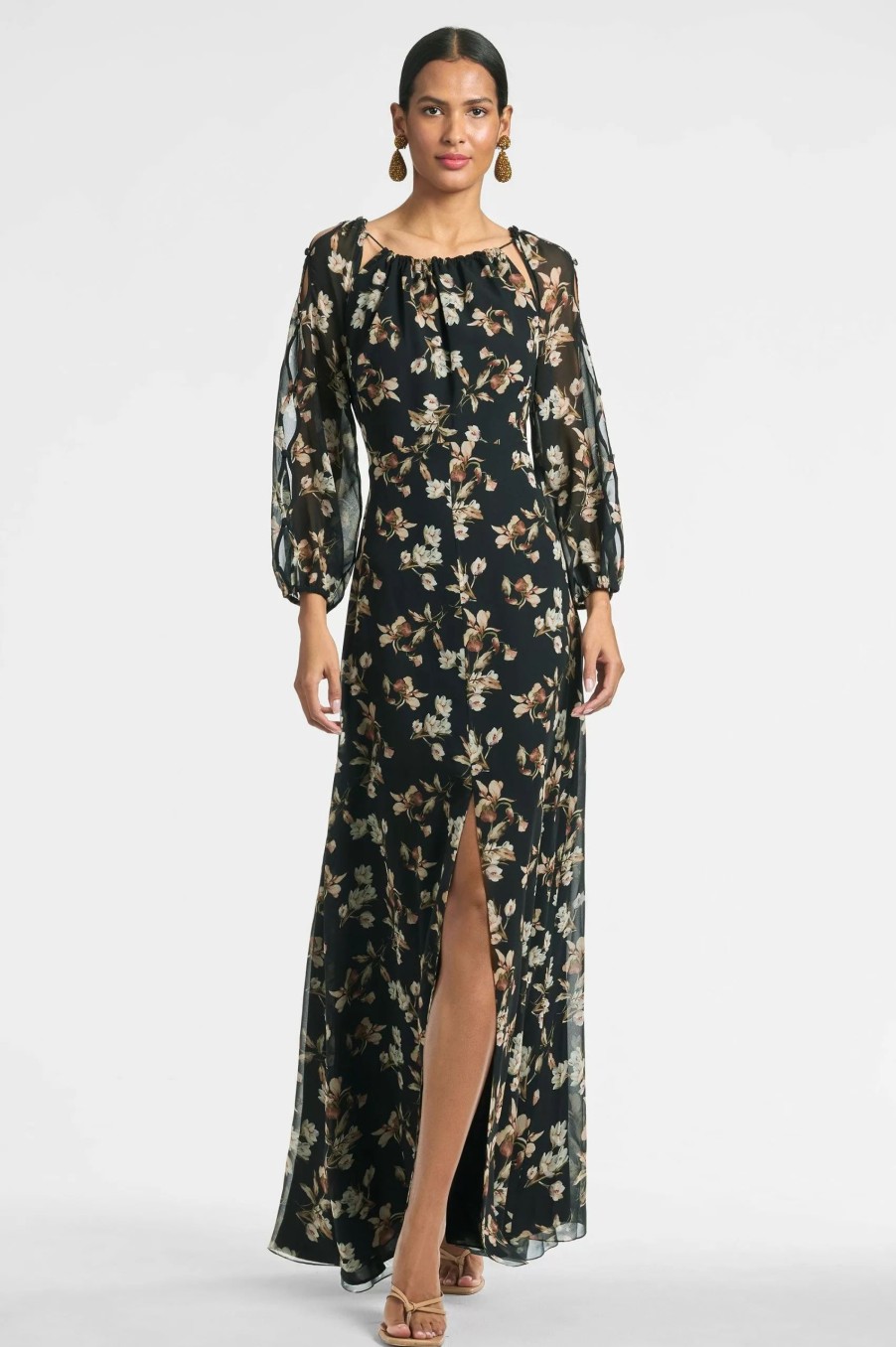 Dresses * | Sachin & Babi Jasmine Dress Black Venetia Petal