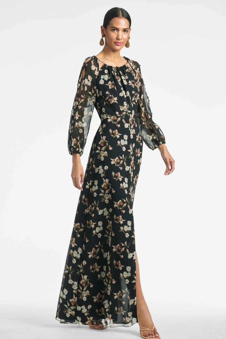 Dresses * | Sachin & Babi Jasmine Dress Black Venetia Petal