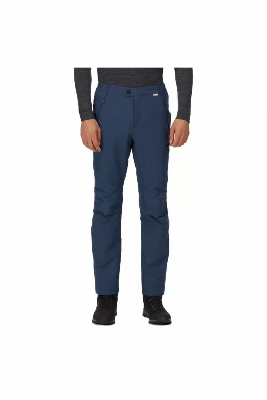 Bottoms * | Regatta Mens Highton Lined Walking Pants Admiral Blue