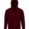 Sweatshirts & Sweaters * | Sols Unisex Adult Stellar Organic Hoodie ( ) Burgundy