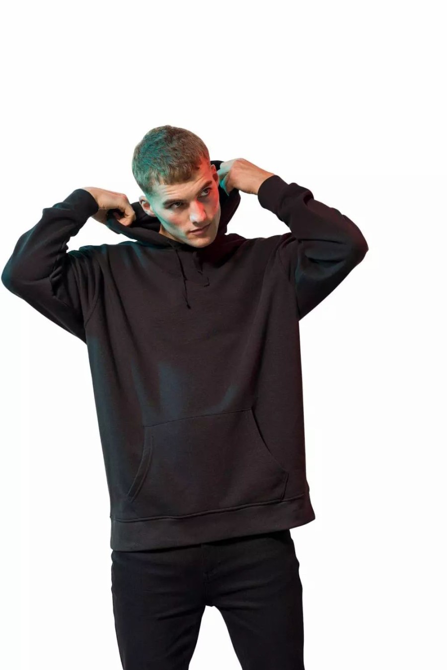 Sweatshirts & Sweaters * | Skinni Fit Unisex Oversized Hoodie ( ) Black