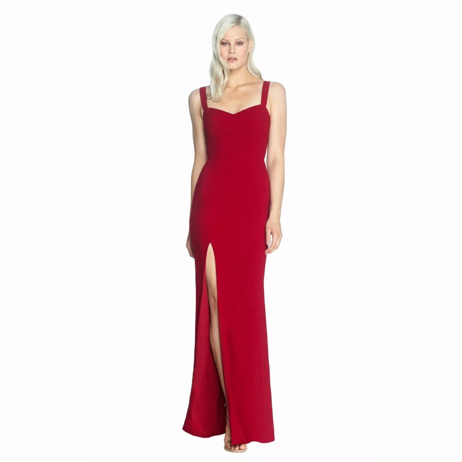 Dresses * | Dress The Population Estella Dress Garnet