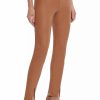 Bottoms * | Avec Les Filles Aux Leather High Waisted Slit Legging Camel