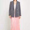 Skirts * | Grey Lab Satin Maxi Skirt Bubblegum Pink