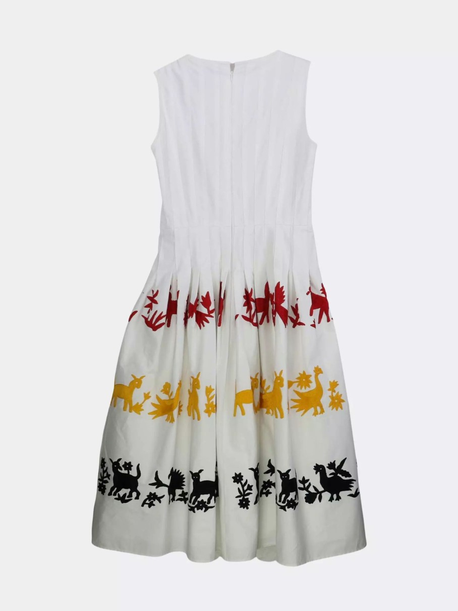 Dresses * | Carolina Herrera Women'S Sleeveless Pleated A Line Dress