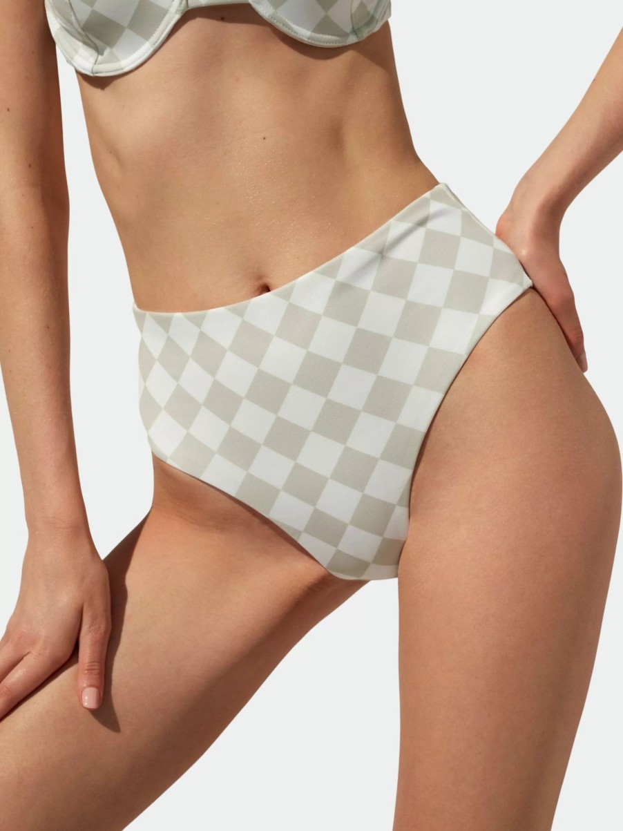 Swimwear * | Alohas The Pentagon Bikini Bottom Celery