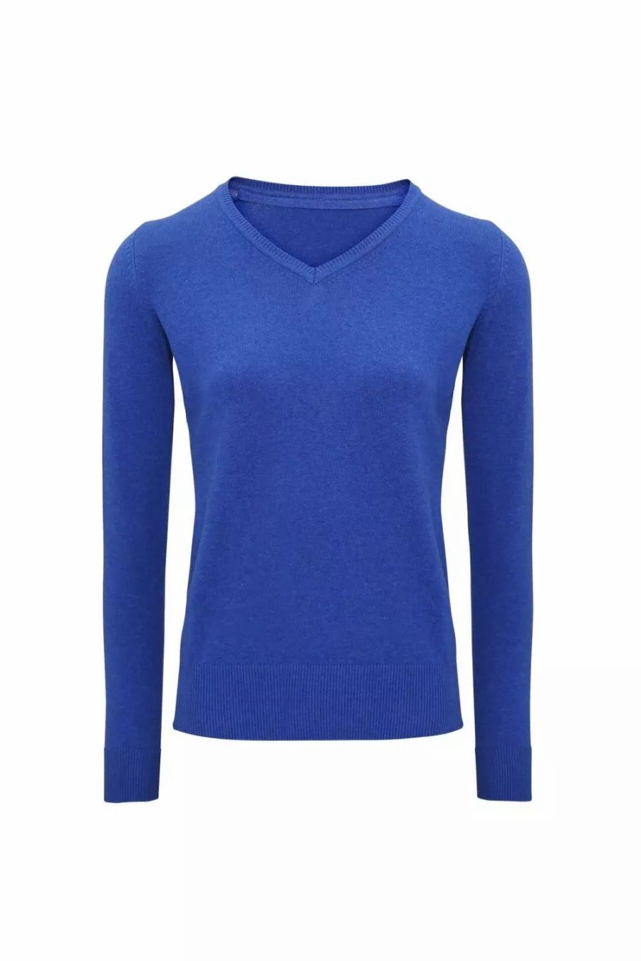 Sweatshirts & Sweaters * | Asquith & Fox Womens/Ladies V-Neck Sweater Royal Heather