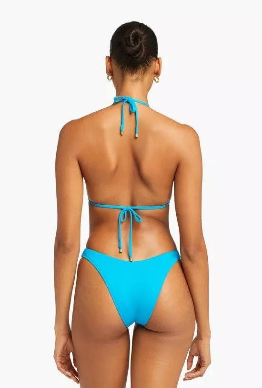 Swimwear * | Vitamin A California High Leg Cyan Eco Lux