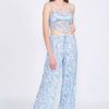 Bottoms * | Emory Park Jera Sheer Pants Blue Paisley