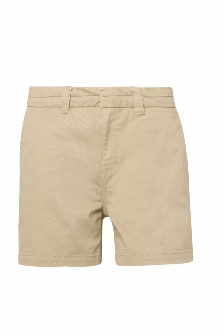 Bottoms * | Asquith & Fox Womens/Ladies Classic Fit Shorts ( ) Khaki