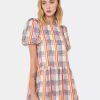 Dresses * | English Factory Sequins Check Mini Dress Ivory Multi