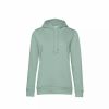 Sweatshirts & Sweaters * | B&C B&C Womens/Ladies Organic Hoodie ( ) Sage Green