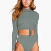 Swimwear * | Vitamin A Remy Rashguard Sea Green Ecorib