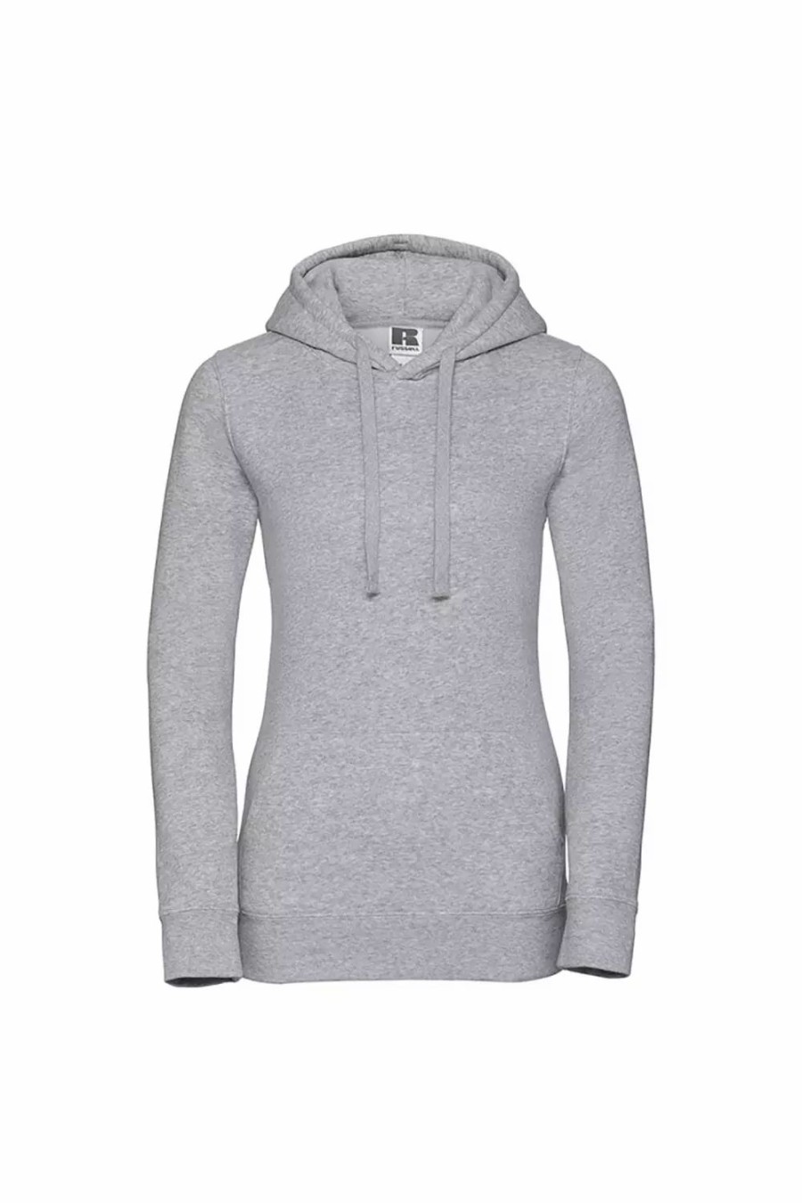 Sweatshirts & Sweaters * | Russell Womens Premium Authentic Hoodie (3-Layer Fabric) ( ) Light Oxford