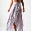 Bottoms * | Miguelina Clarice Embroidered Wrap Skirt In Lavender