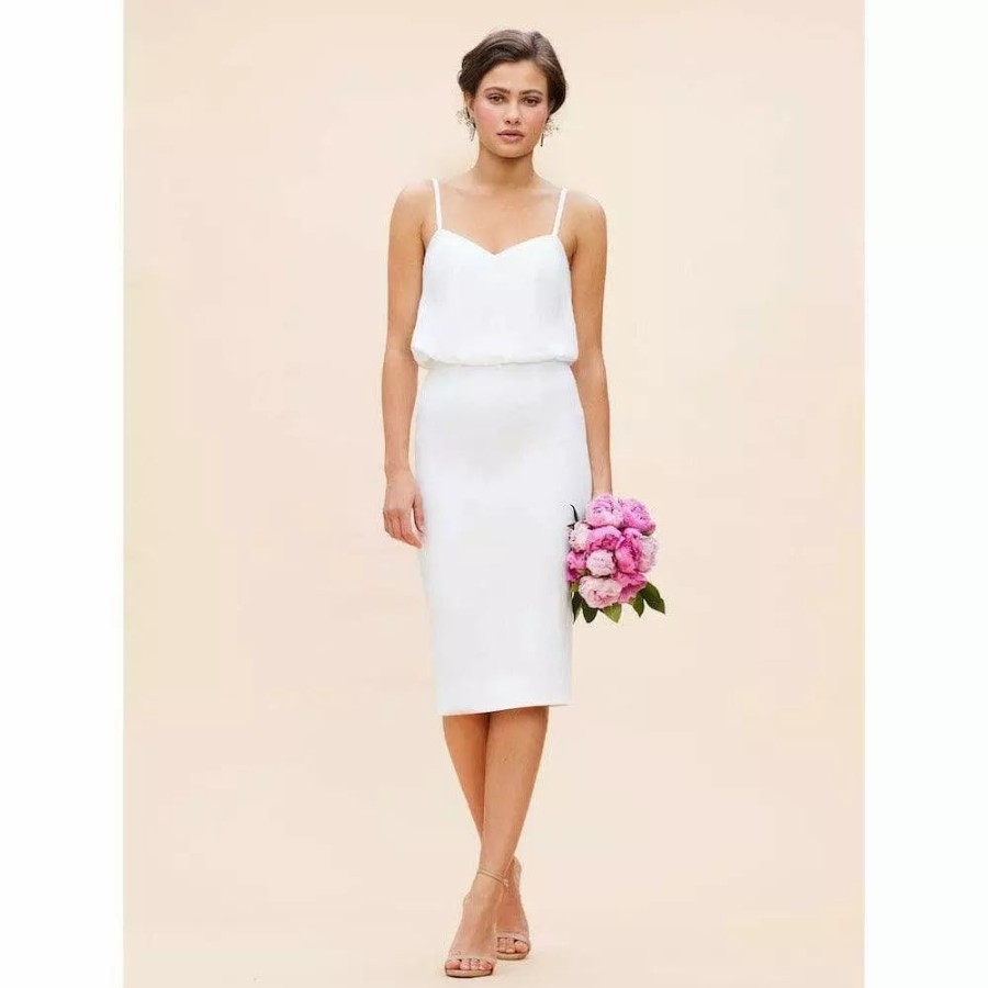 Dresses * | Dress The Population Alondra Dress Off White