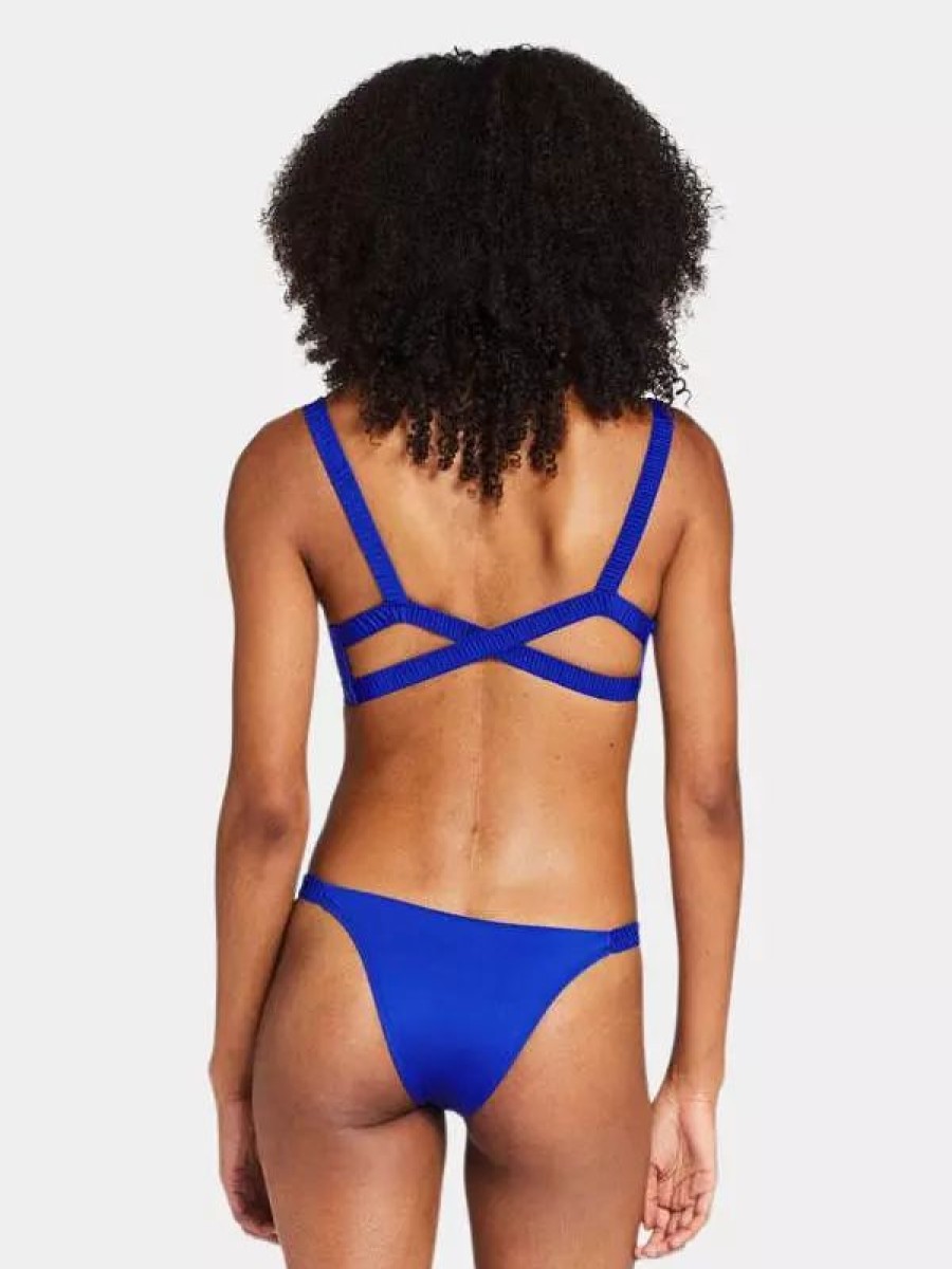 Swimwear * | Vitamin A Zuri Bottom Sardinia Blue