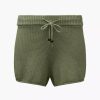 Bottoms * | Onia Cotton Waffle Sweater Pull On Short Sage Green