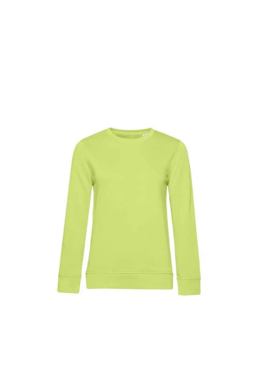 Sweatshirts & Sweaters * | B&C B&C Womens/Ladies Organic Sweatshirt ( ) Lime Green