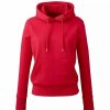 Sweatshirts & Sweaters * | Anthem Womens/Ladies Organic Hoodie ( ) Red