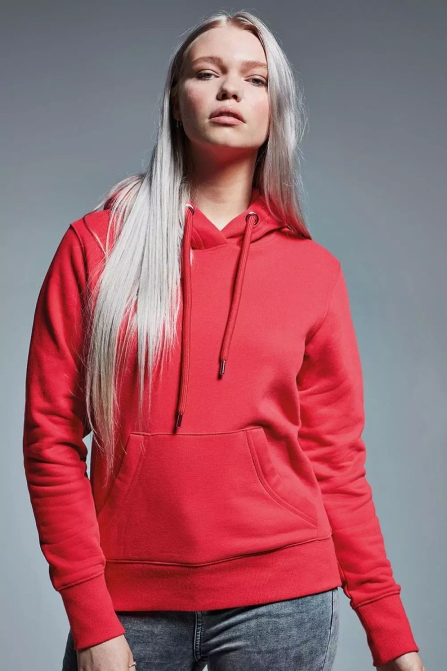 Sweatshirts & Sweaters * | Anthem Womens/Ladies Organic Hoodie ( ) Red