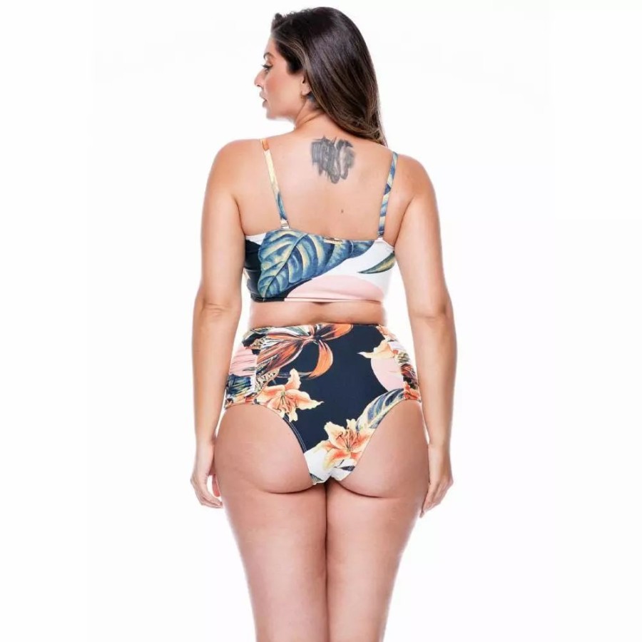 Swimwear * | Lehona High Waisted Side Draped Bikini Bottom Buzios