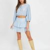 Skirts * | Emory Park Val Mini Skirt Blue